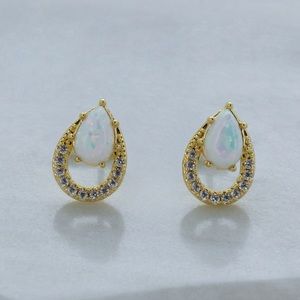 Earrings Pinkrevolver Jewelry Opal Zirconias